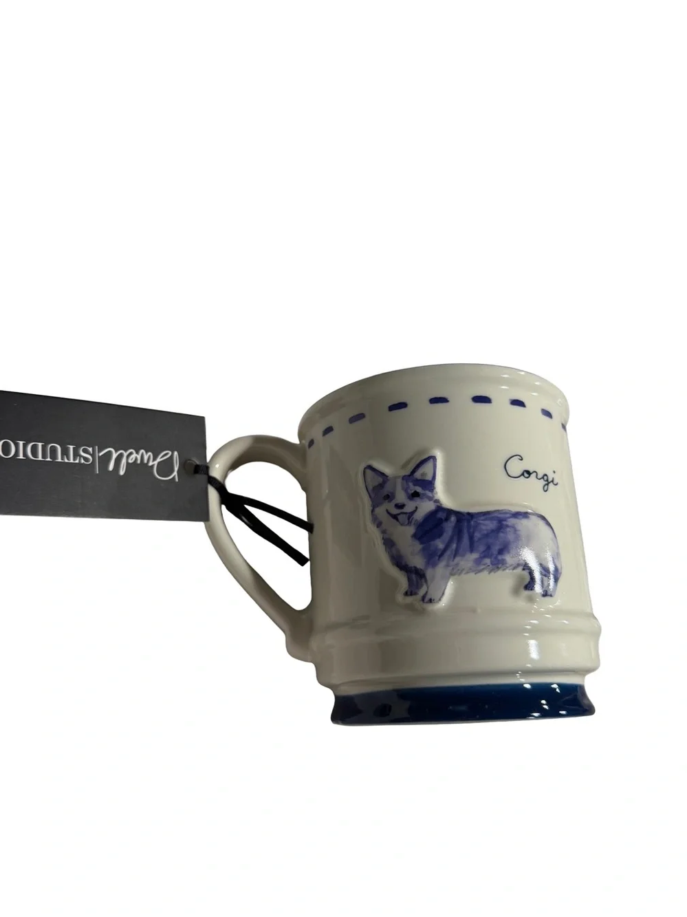 DWELL STUDIO NWT ceramic corgi coffee mug